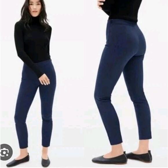 Everlane Side‑Zip Black Cropped High‑Waist Trouser Women’s 0 – EUC - Picture 2 of 10